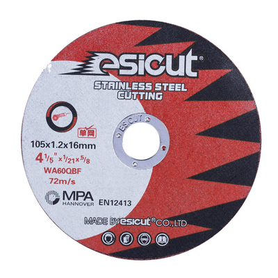 Disque de coupe de la poussière abrasive ISO9001 EN12413 de la longue durée 40 16 pouces